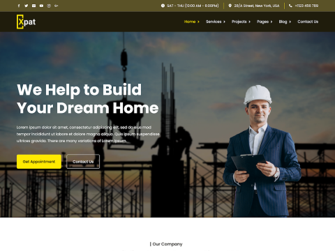 F-1003 建筑公司网站主题