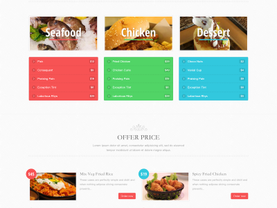 F-1004 餐厅网站主题